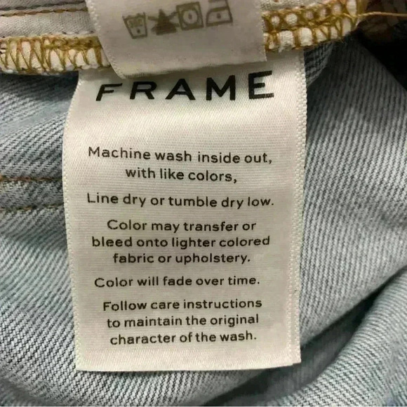 Frame Heritage Denim Slender Straight Jeans Size 30 - Picture 8 of 14